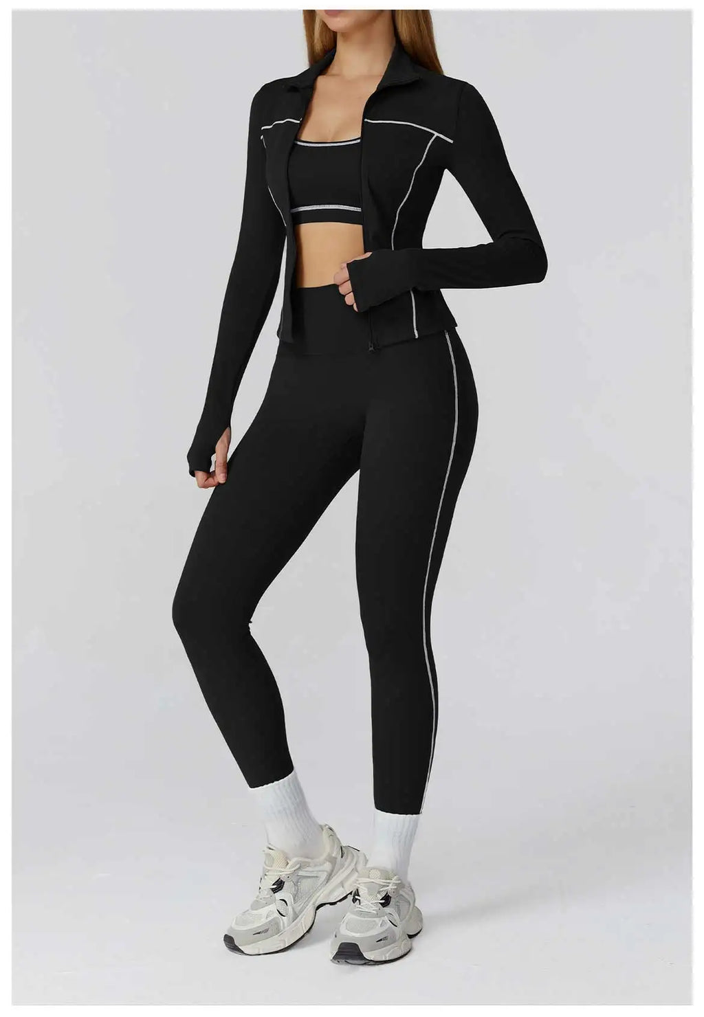 Yoga Clothes Set 2/3PCS Sportswear Gym Outfits Women Sports Set High Waist Leggings Fitness Suit Running Bra Workout Tracksuit