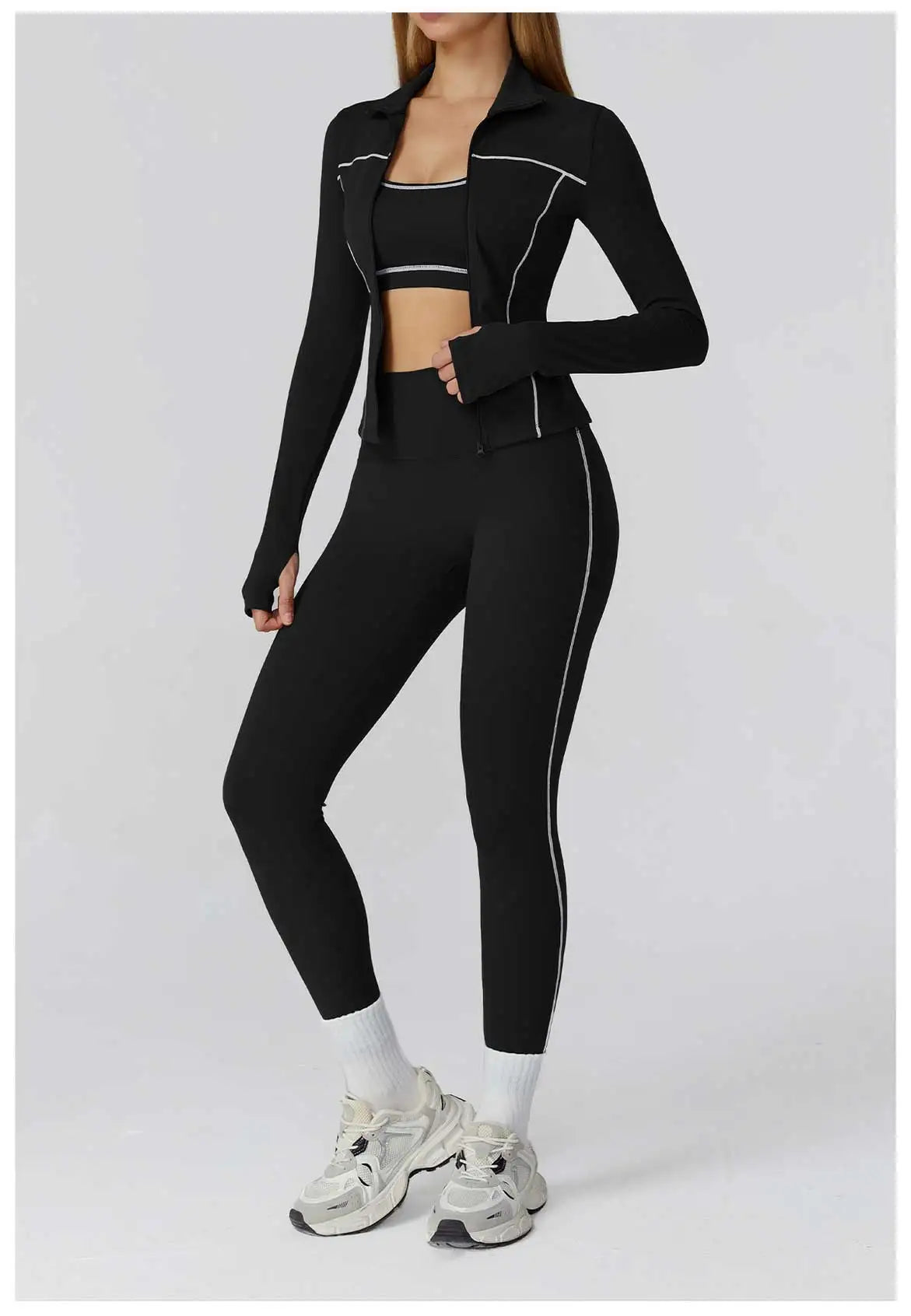 Yoga Clothes Set 2/3PCS Sportswear Gym Outfits Women Sports Set High Waist Leggings Fitness Suit Running Bra Workout Tracksuit