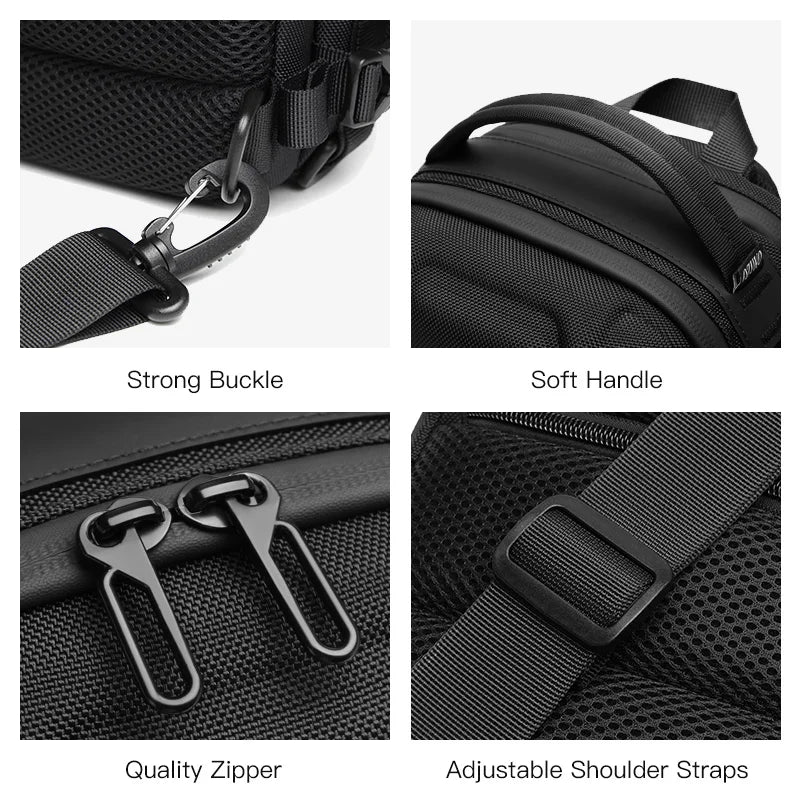 OZUKO Hard Shell Fashion Men Chest Bag Outdoor Sports Tactical Male Sling Shoulder Bag Large Capacity Waterproof Crossbody Bags