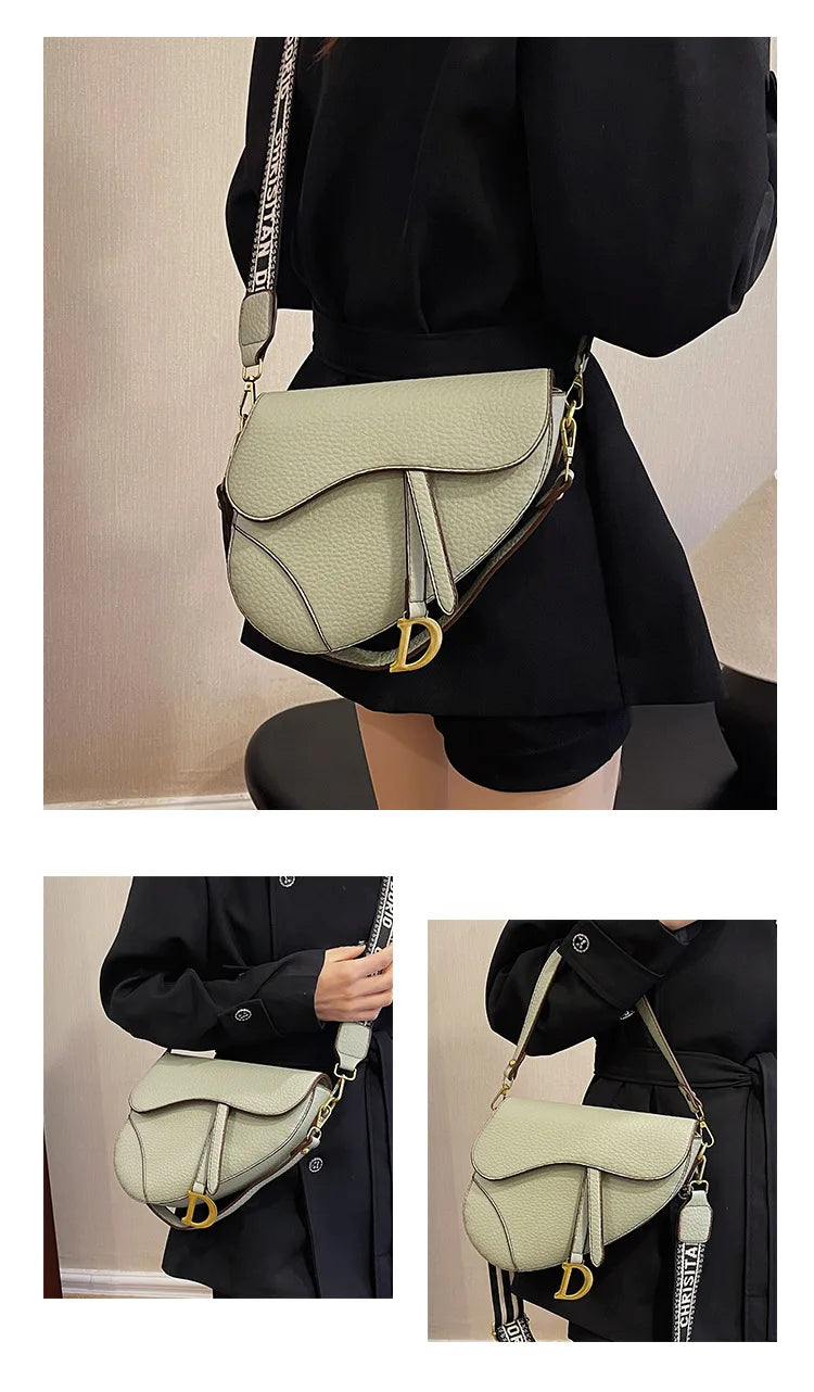 IMJK  24*20*6cm Hot selling light luxury underarm saddle bag, new niche design, casual shoulder crossbody bag bags