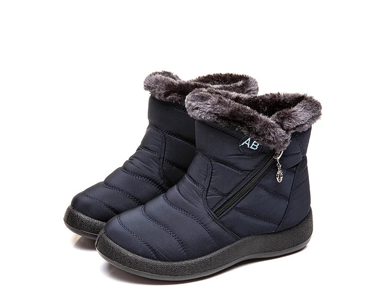 Snow Boots Woman Lightweight Woman Shoes Waterproof Shoes Woman Flat Ankle Boots Plus Size Botas Mujer Women's Winter Boots