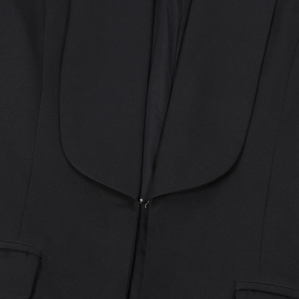 Women's Set Full Sleeve X-Long Blazer Coat+ Long Pant Suit 2025 Spring Streetwear Two 2 Piece Set Africa OL Work Outfits