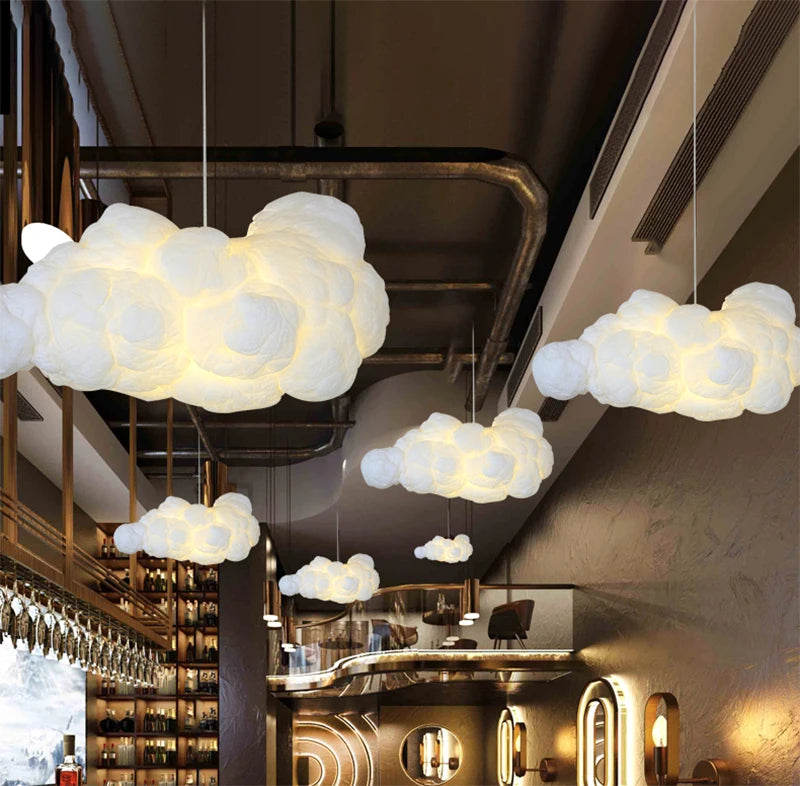 Cloud Cotton Pendant Lamp For Living Room, Bedroom And Dining Room - Creative Room Decoration, Indoor Lighting, Pendant Lamp