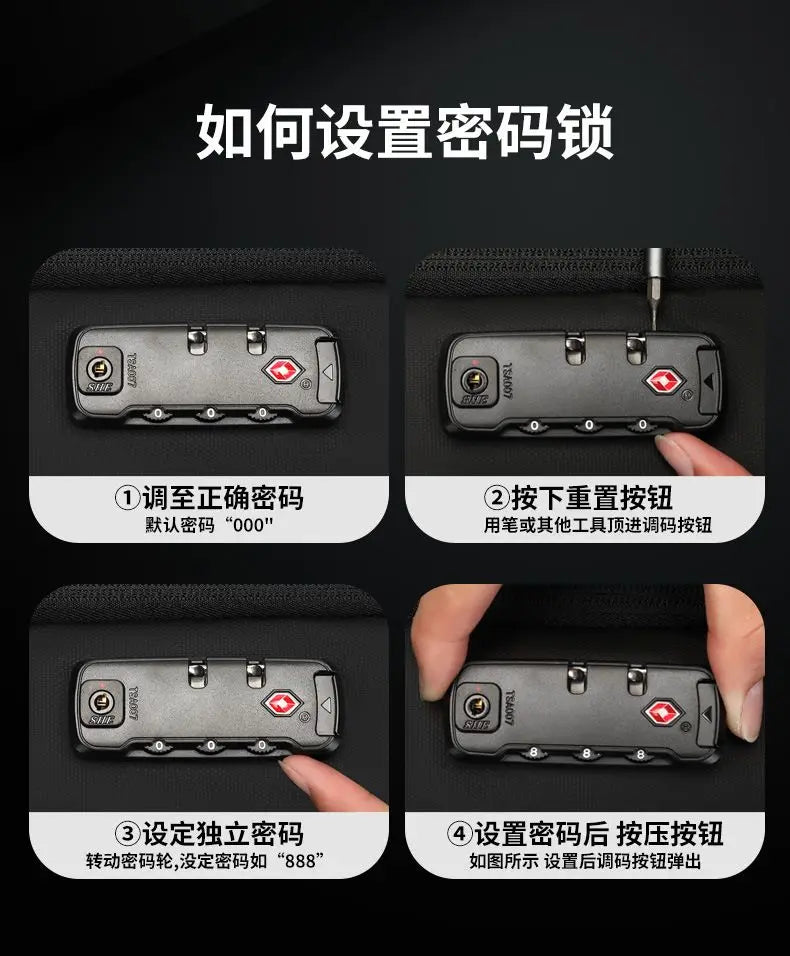 ABS EVA Hard Shell Fashion Multifunction  Series Backpack Men Anti Theft Waterproof Laptop Backpack Business Travel Backpack Hot