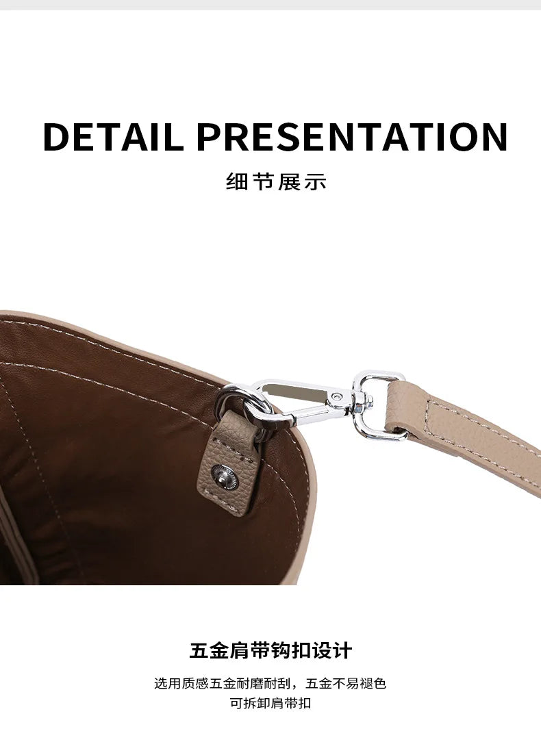 Luxury Designer Women's Bags 2025 New Genuine Leather Handbag Women Shoulder Bag High Quality Cow Leather Female Crossbody Bags